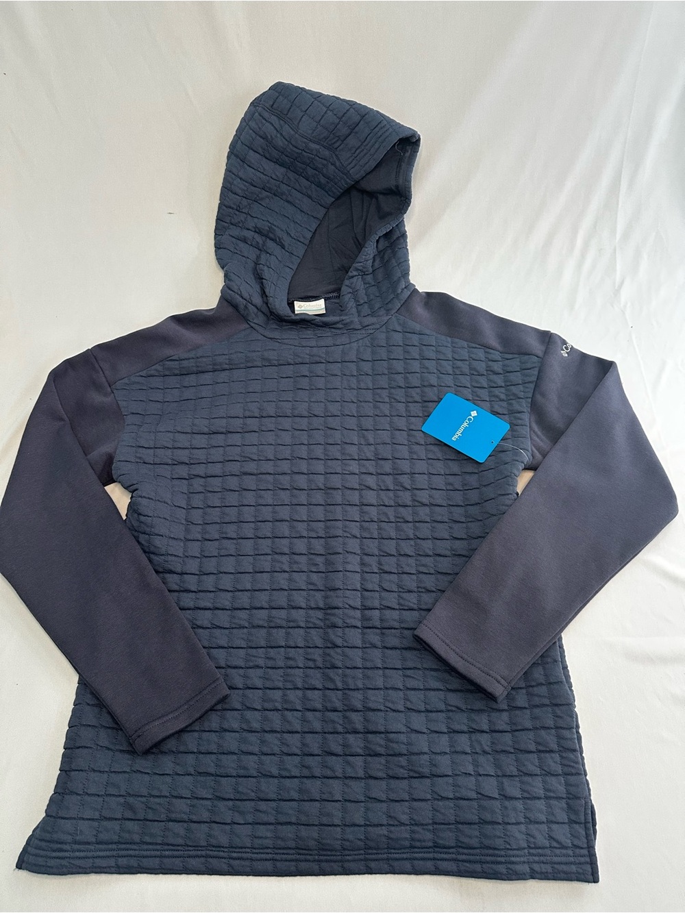 Columbia Quilted Navy Hooded Pullover